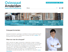 Tablet Screenshot of osteopaatamsterdam.nl